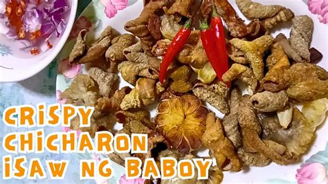 Crispy Chicharon Isaw Ng Baboy Youtube