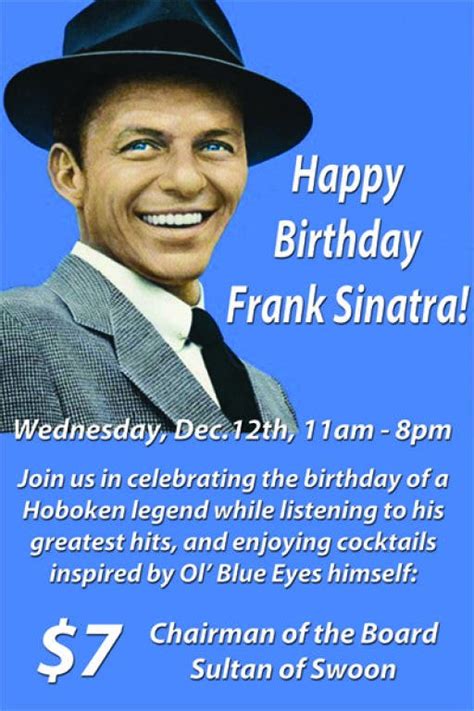 Happy Birthday Frank Sinatra! | Hoboken, NJ Patch