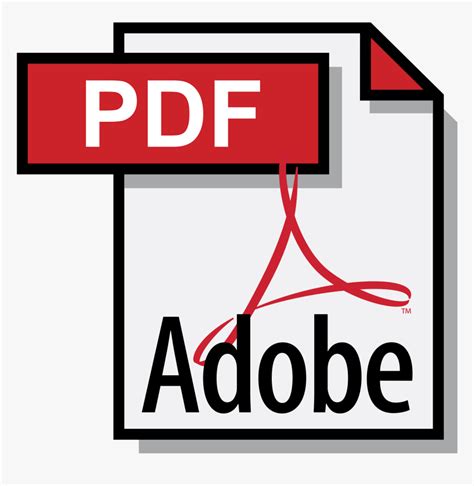 Adobe Pdf Logo Png Transparent - Pdf Logo, Png Download - kindpng