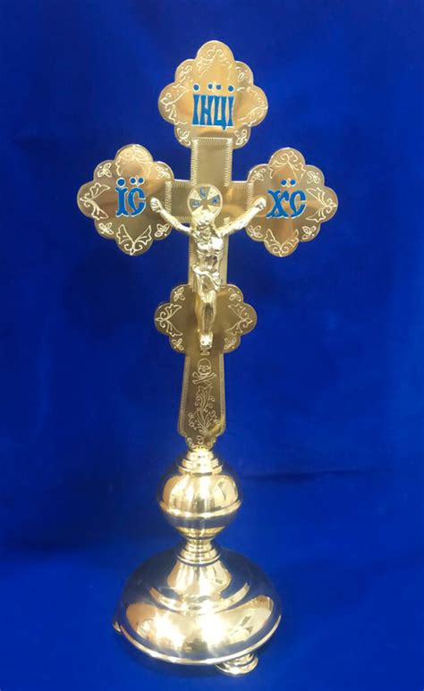 Крест священника на престол латунь - Церковная лавка | Cross