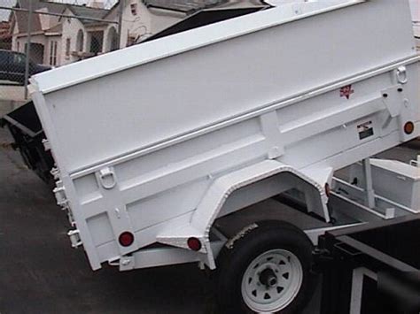 5K single axle pj dump, 5X8 white dumptrailer socal