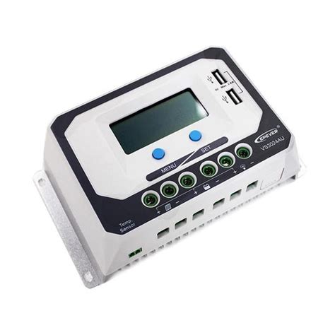 CONTROLADOR DE CARGA SOLAR PWM 12/24V 30A USB EPSOLAR VS3024AU