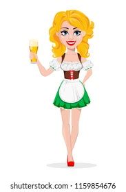 Sexy Woman Blonde Beer Stock Vector Royalty Free Shutterstock