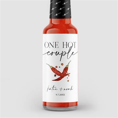 Shower Hot Sauce Favors Etsy