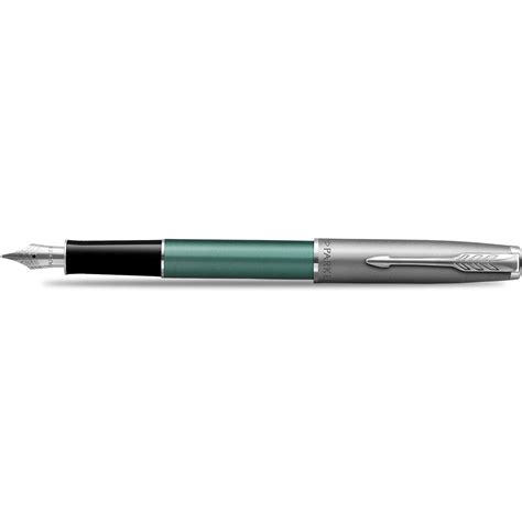 Parker Sonnet Fountain Pen Metal And Green Pen Boutique Ltd