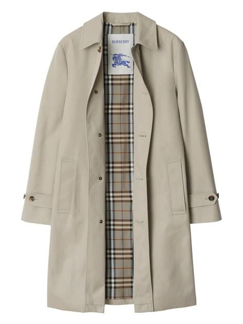 Burberry Single Breasted Coat Burberry