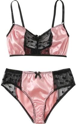 Lulud Women S Satin Lace Lingerie Erotic Outfits Attractive Bra And