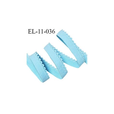 Elastique Picot 11 Mm Haut De Gamme Couleur Bleu Haut De Gamme Largeur