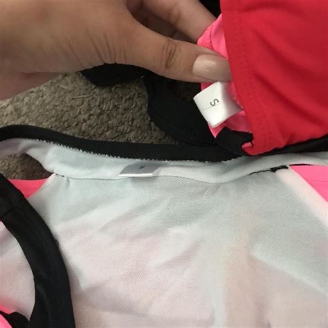 Red And Pink Neon Bikini Size Small Not Worn Bikini Depop