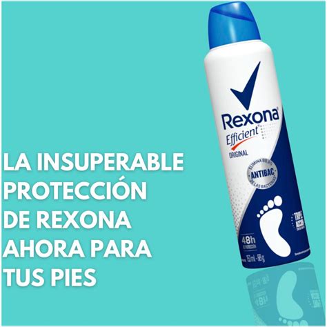 Desodorante Rexona Efficient Aerosol Para Pies Ml Original