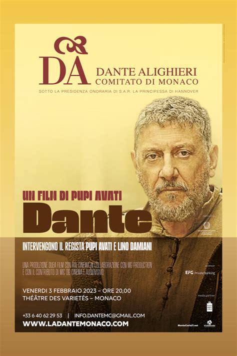 la dante  monaco presente il film  pupi avati dante
