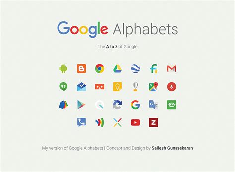 google alphabets      google behance