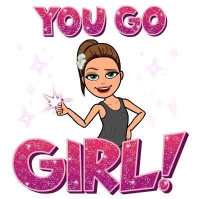 Bitmoji of a girl Cute Emoji, Funny Emoji, Funny Emoticons, You Go Girl, Girl Talk, Girl Quotes ...