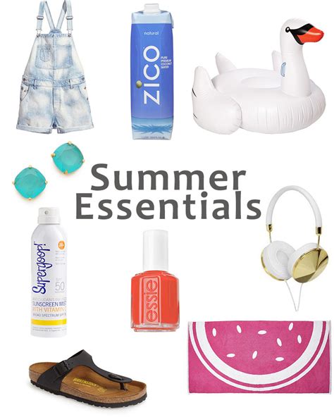 Summer Essentials As Told By Ash And Shelbs