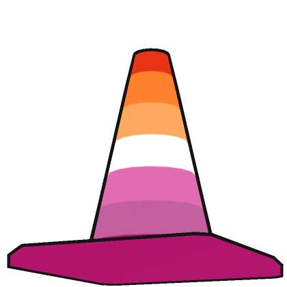 Pride Lesbian Traffic Cone 李懶 Roblox