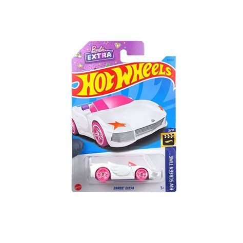 Carrinho Hot Wheels Barbie Extra Branco Hkh Mattel