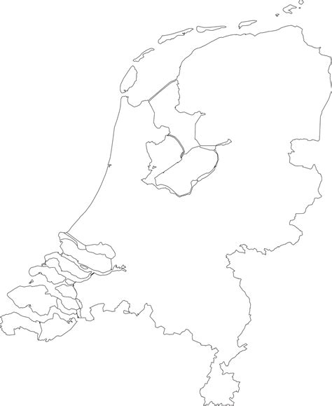 Kaart Nederland A4 Vogels