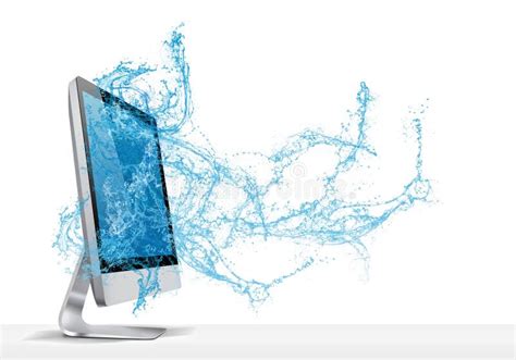 Monitor water stock image. Image of digital, television - 30912553