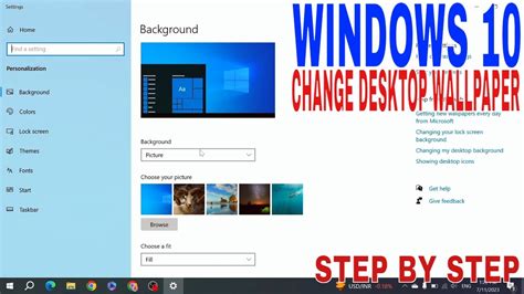 How To Change Desktop Wallpaper On Window 10 🔴 Youtube