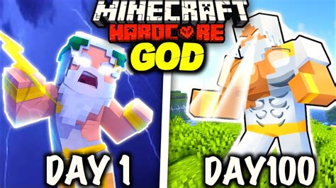 I Survived Days As God In Hardcore Minecraft Hindi Youtube