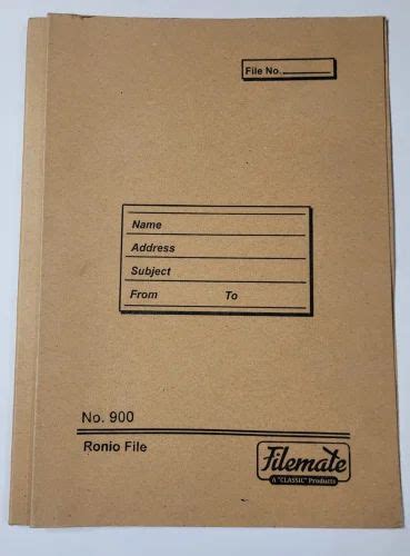 Cardboard Paper Filemate RONIO FILE NO 900 450 GSM ADVOCATE FILE