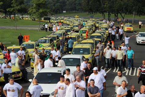 Taxistas Protestam Contra O Aplicativo Uber No Rio De Janeiro Jovem Pan