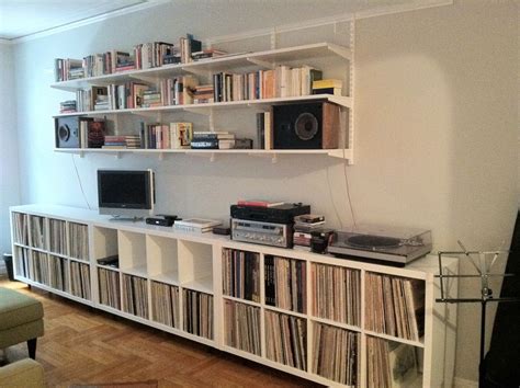 Home music rooms, Vinyl room, Ikea record storage