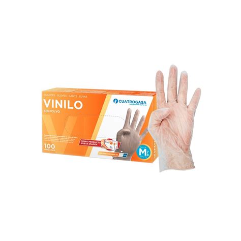 Guantes Vinilo Sin Polvo Transparente Caja Ud Canarymed