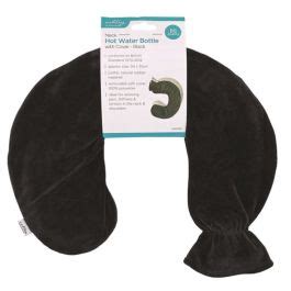 Buy A Neck Hot Water Bottle With Cover Black Online In Ireland At Lenehans Ie Your Hot Water