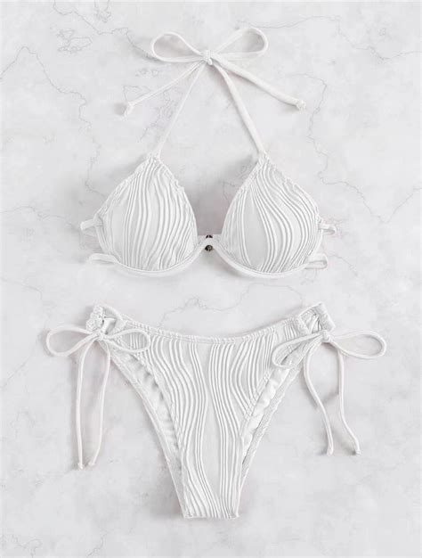 Generic New Sexy Bikini Sub System Solid Color Swimsuit With Steel Bracket Women S Bikini