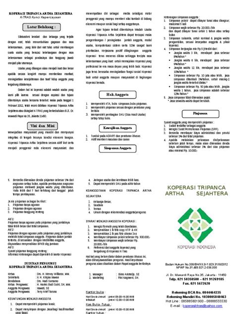 Brosur Koperasi Tripartha Jakarta Pdf