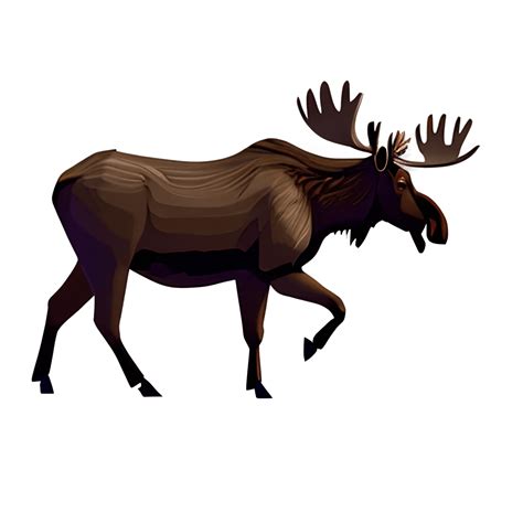 Moose Walking Through The Woods · Creative Fabrica