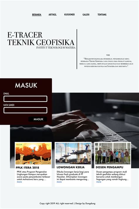 Halaman Beranda Awal | Teknik, Desain, Persandian