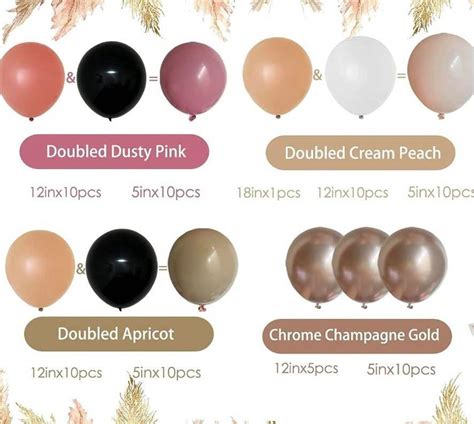 Double Stuffed Nude Balloon Arch Garland Kit Wedding Pink Etsy