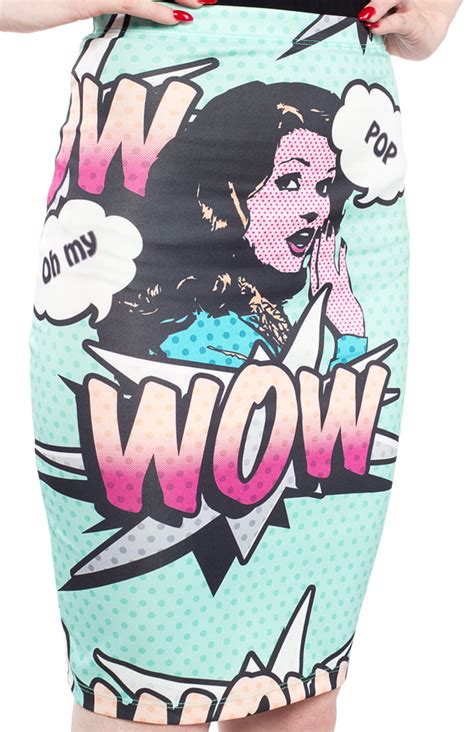 Oh My Pop Art Skirt Mint