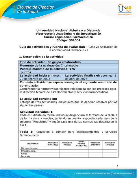 Guía de actividades y rúbrica de evaluación Unidad 2 Caso 2