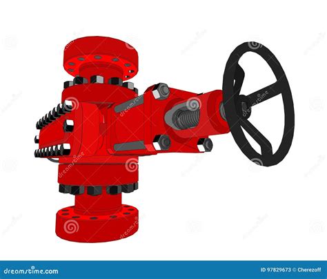 Blowout Preventer 3d Illustration Royalty Free Cartoon Cartoondealer