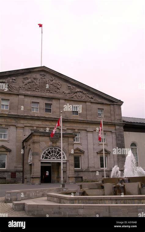 Front entrance residence Governor General of Canada Rideau Hall Ottawa ...