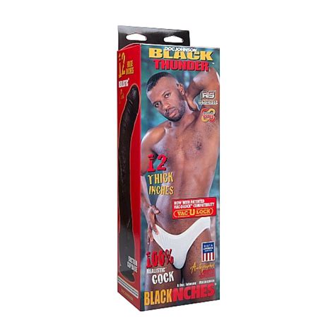 Doc Johnson Black Thunder Dildo Inch
