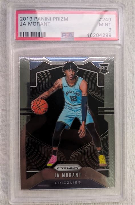 2019 20 Panini Prizm Ja Morant Rookie PSA 9 Memphis Grizzlies 249 EBay