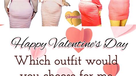 Happy Valentine S Day BBW Samantha 38g Trying On 3 Sexy Tight Pink Dresses WMV Samantha38G