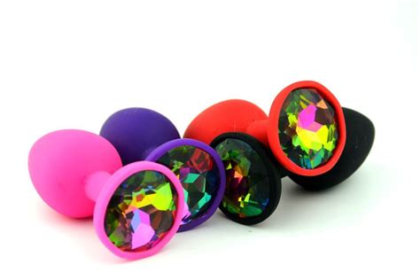 Butt Toy Silicone Mini Anal Sex Toys For Women Men Erotic Butt Plugs Crystal Jewelry Adult Booty