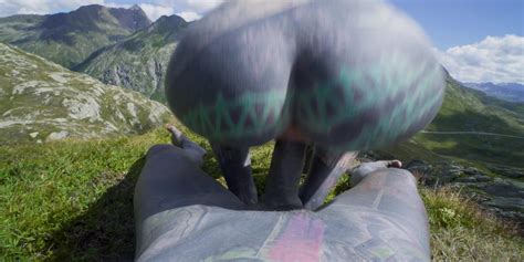 Inked Girl Gets Her Ass Drilled On Top Of Mountain 15 Photos