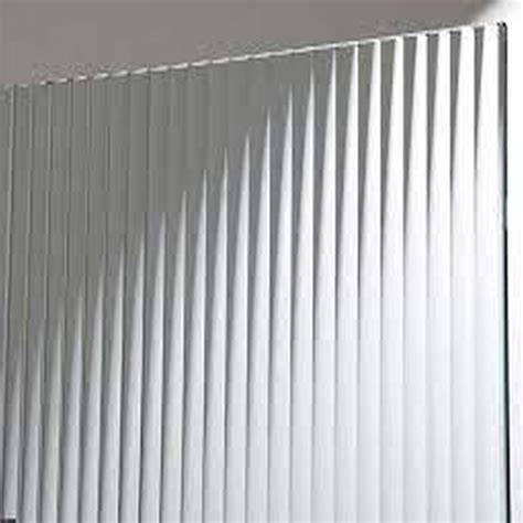 10mm Bohemian Fluted Clear Toughened Glass