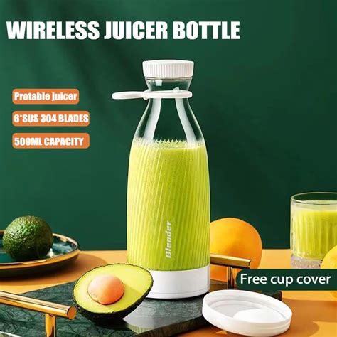 Juicer De Frutas El Trico Port Til Sem Fio Liquidificador Misturador De