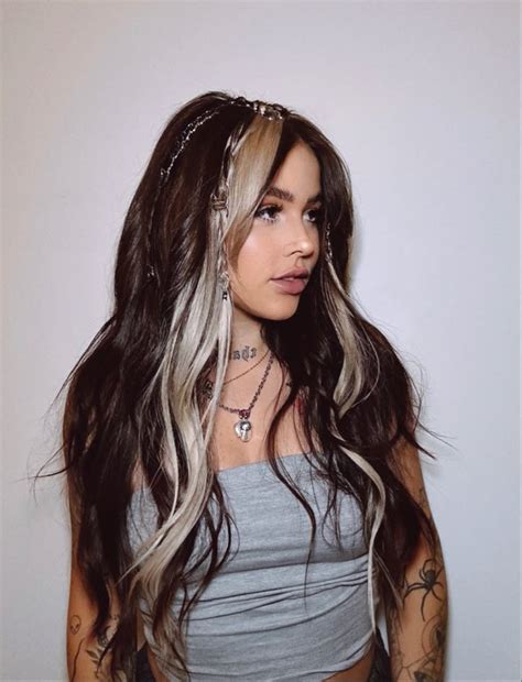 Pin By Amber Lights On Hair In Black To Blonde Hair Hair Streaks Light Hair