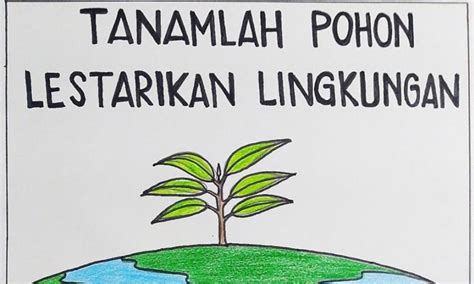 contoh poster sederhana  menarik  berbagai tema
