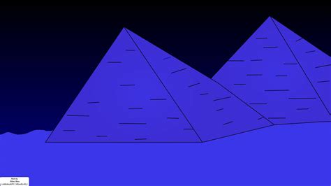 Egyptian Pyramids in the Desert [Night] by tillamillasilla on DeviantArt