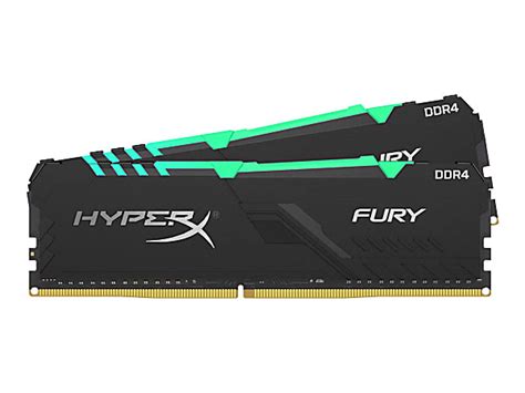 HyperX FURY RGB - DDR4 - kit - 16 GB: 2 x 8 GB - DIMM 288-pin - 3000 ...