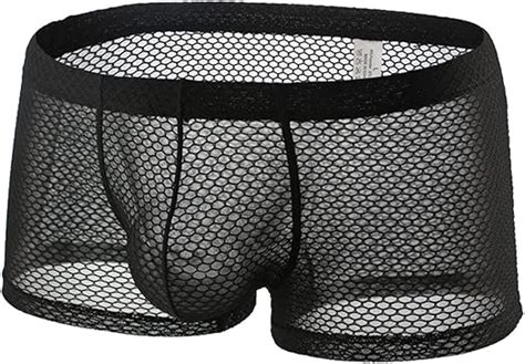 Kaixlionly Boxershorts Herren Sexy Unterw Sche Transparente Durchsichtige Shorts Hot Lip Print